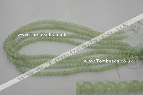 CPR101 15.5 inches 6mm round natural prehnite beads wholesale