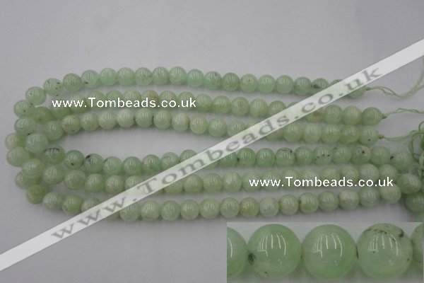 CPR103 15.5 inches 10mm round natural prehnite beads wholesale