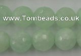 CPR116 15.5 inches 16mm faceted round natural prehnite beads wholesale