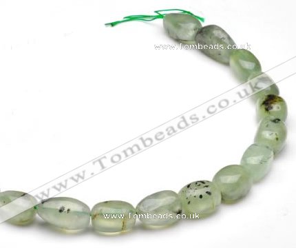 CPR17 A grade 10*18mm freeform natural Prehnite gemstone beads