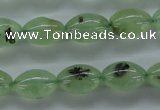 CPR208 15.5 inches 10*14mm rice natural prehnite beads wholesale