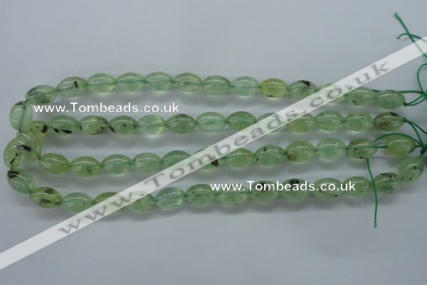 CPR208 15.5 inches 10*14mm rice natural prehnite beads wholesale