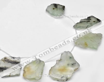 CPR22 Freeform A- grade natural Prehnite gemstone beads wholesal