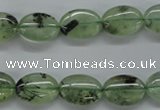 CPR221 15.5 inches 10*14mm oval natural prehnite beads wholesale