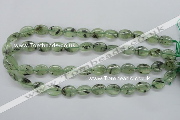 CPR222 15.5 inches 12*16mm oval natural prehnite beads wholesale