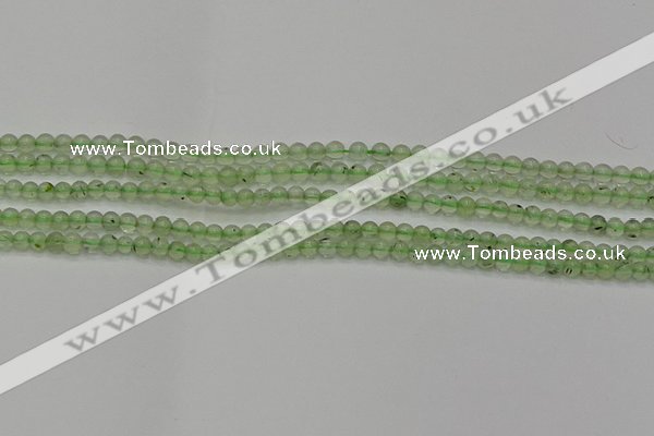 CPR310 15.5 inches 4mm round natural prehnite gemstone beads