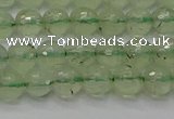 CPR333 15.5 inches 6mm faceted round natural prehnite beads