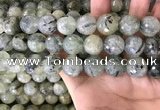 CPR356 15.5 inches 16mm faceted round prehnite beads wholesale