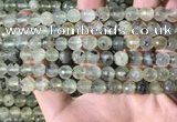 CPR358 15.5 inches 8mm faceted round prehnite beads wholesale