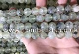 CPR360 15.5 inches 12mm faceted round prehnite beads wholesale