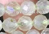 CPR376 15.5 inches 6mm faceted nuggets prehnite gemstone beads