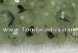 CPR410 15.5 inches 6mm faceted round prehnite gemstone beads