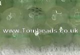 CPR416 15.5 inches 8mm faceted round natural prehnite beads