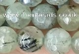 CPR421 15.5 inches 8mm faceted round prehnite beads wholesale