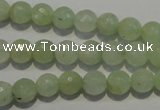 CPR52 15.5 inches 8mm faceted round natural prehnite beads