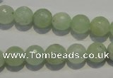 CPR53 15.5 inches 10mm faceted round natural prehnite beads