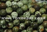 CPS05 15.5 inches 8mm round green peacock stone beads wholesale