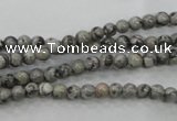 CPT101 15.5 inches 4mm round grey picture jasper beads