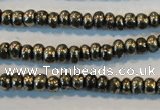 CPY100 15.5 inches 3*4mm rondelle pyrite gemstone beads wholesale