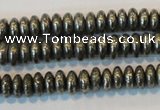 CPY101 15.5 inches 3*6mm rondelle pyrite gemstone beads wholesale