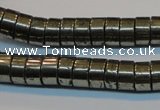 CPY117 15.5 inches 5*10mm heishi pyrite gemstone beads wholesale