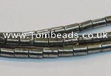 CPY125 15.5 inches 4*6mm tube pyrite gemstone beads wholesale