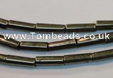 CPY126 15.5 inches 4*13mm tube pyrite gemstone beads wholesale