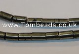 CPY127 15.5 inches 5*8mm tube pyrite gemstone beads wholesale