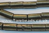 CPY129 15.5 inches 8*16mm tube pyrite gemstone beads wholesale