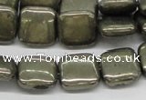 CPY18 16 inches 14*14mm square pyrite gemstone beads wholesale