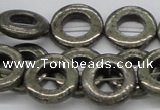 CPY19 16 inches 20mm donut pyrite gemstone beads wholesale