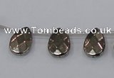 CPY377 Top drilled 10*14mm briolette pyrite gemstone beads