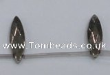 CPY398 Top drilled 8*30mm faceted marquise pyrite gemstone beads