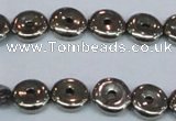 CPY574 15.5 inches 10mm donut pyrite gemstone beads wholesale