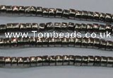 CPY606 15.5 inches 2*3mm heishi pyrite gemstone beads