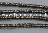 CPY606 15.5 inches 2*3mm heishi pyrite gemstone beads