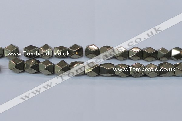 CPY611 15.5 inches 13*16mm nuggets pyrite gemstone beads