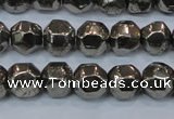 CPY617 15.5 inches 10mm nuggets pyrite gemstone beads