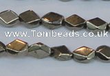 CPY651 15.5 inches 6*8mm pyrite gemstone beads wholesale