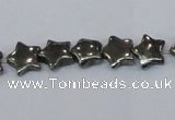 CPY657 15.5 inches 10*10mm star pyrite gemstone beads