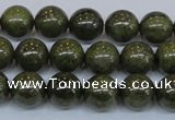 CPY753 15.5 inches 10mm round pyrite gemstone beads wholesale