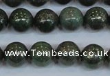 CPY764 15.5 inches 12mm round pyrite gemstone beads wholesale