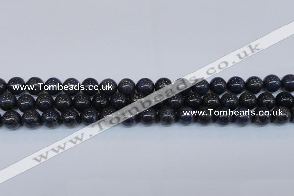 CPY774 15.5 inches 12mm round pyrite gemstone beads wholesale