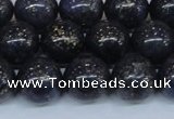 CPY775 15.5 inches 14mm round pyrite gemstone beads wholesale