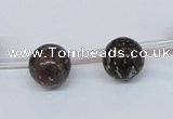 CPY780 Top drilled 10mm round pyrite gemstone beads wholesale