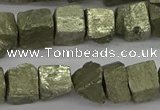 CPY808 15.5 inches 8*10mm - 10*12mm nuggets pyrite beads