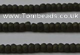 CPY810 15.5 inches 2*3mm faceted rondelle matte pyrite beads