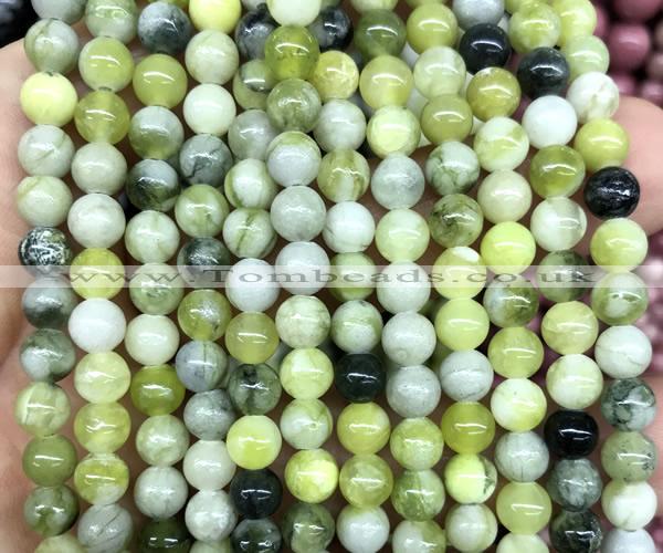 CQJ301 15 inches 6mm round Qinghua jade beads wholesale
