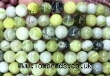 CQJ302 15 inches 8mm round Qinghua jade beads wholesale