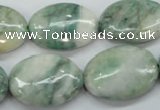 CQJ56 15.5 inches 18*25mm oval Qinghai jade beads wholesale